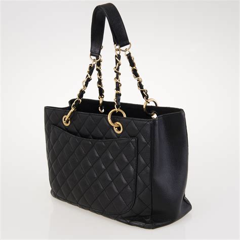 chanel bag leather|Chanel large tote bag price.